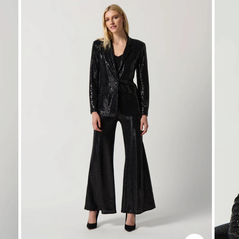 Joseph Ribkoff Sequin Blazer Size 8 - Picture 2 of 15